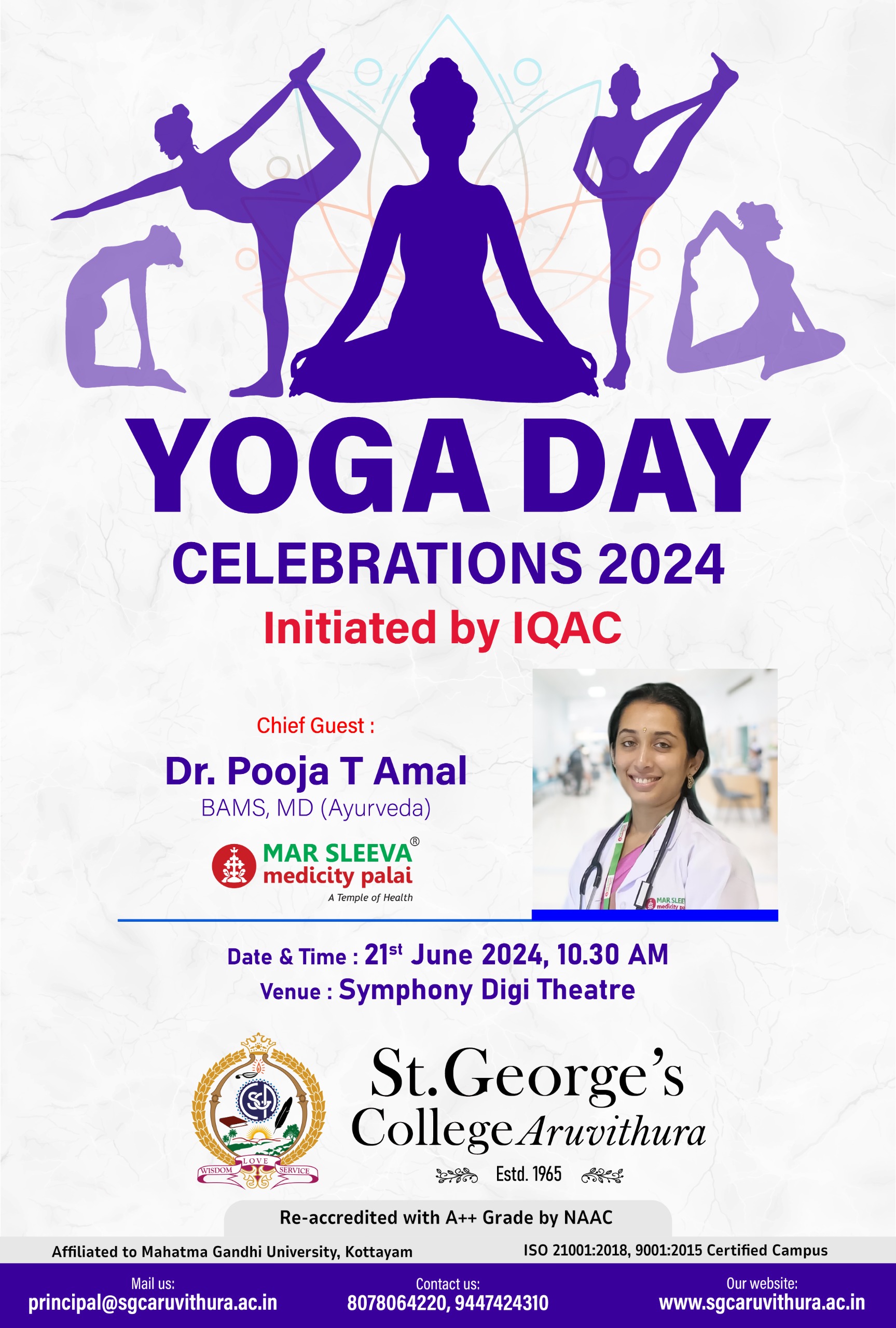 College Yoga Day Celebration